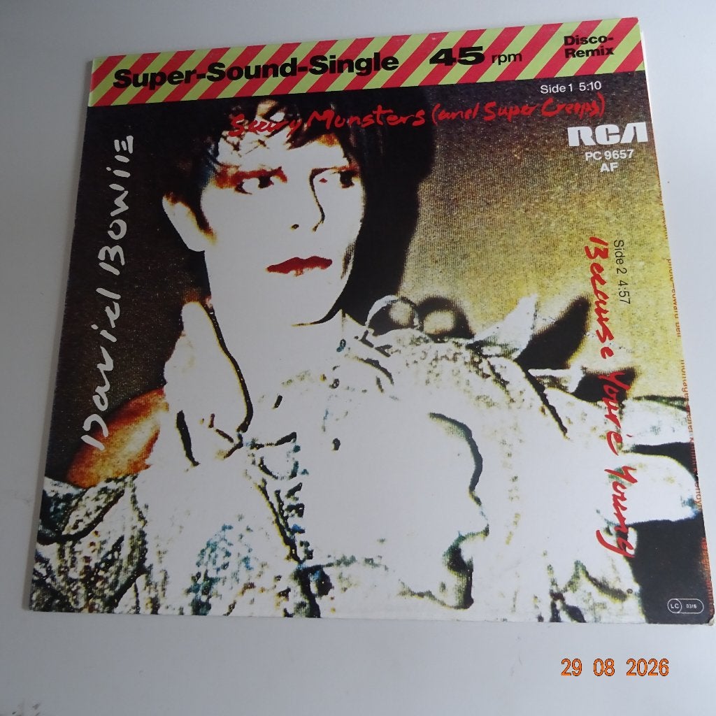 David Bowie - Scary Monsters/Because You're Young, Gebruikt, Verzenden, Pop, 12 inch