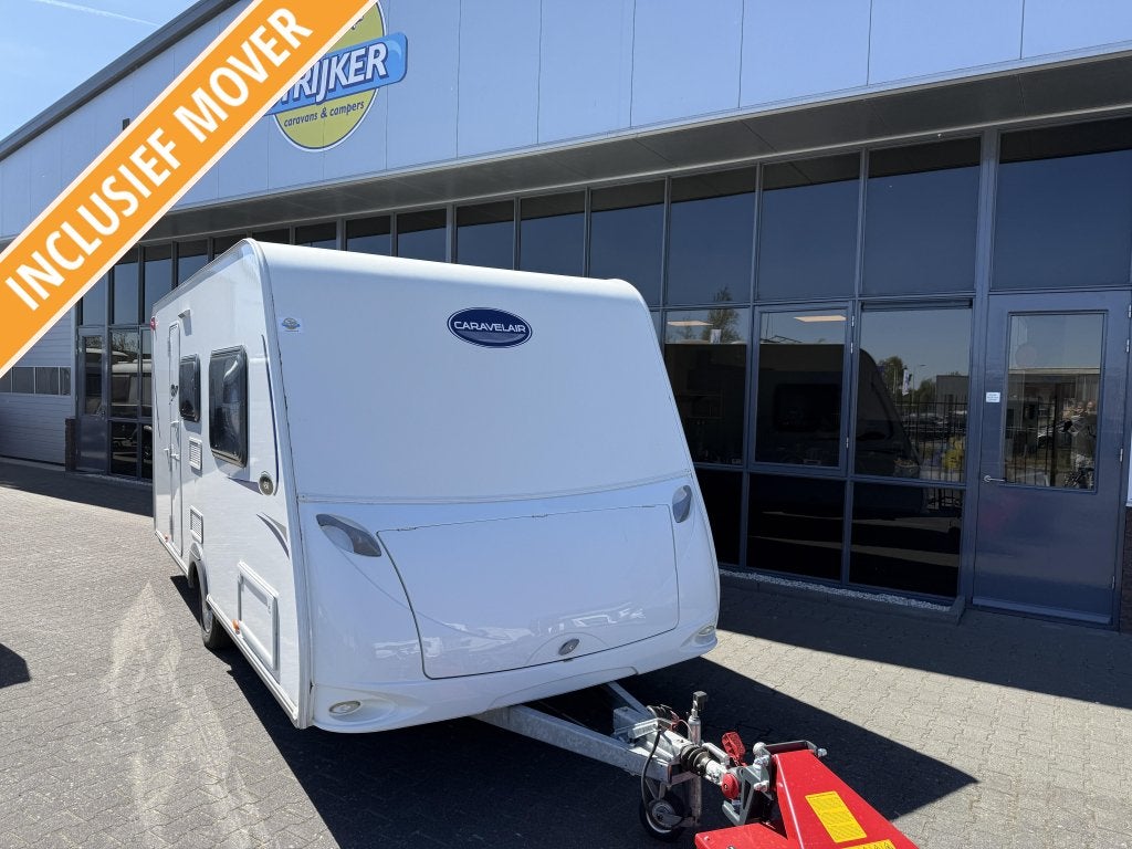 Caravelair Antares Luxe 450 LJ Aparte bedden 210cm 1200Kg, Caravans en Kamperen, Caravans, Schokbreker, Lengtebed, Bedrijf, Treinzit