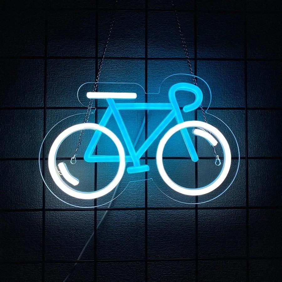 LED lamp neon stijl Racefiets (26 x 17cm), Ophalen of Verzenden, Nieuw, Lichtbak of (neon) lamp