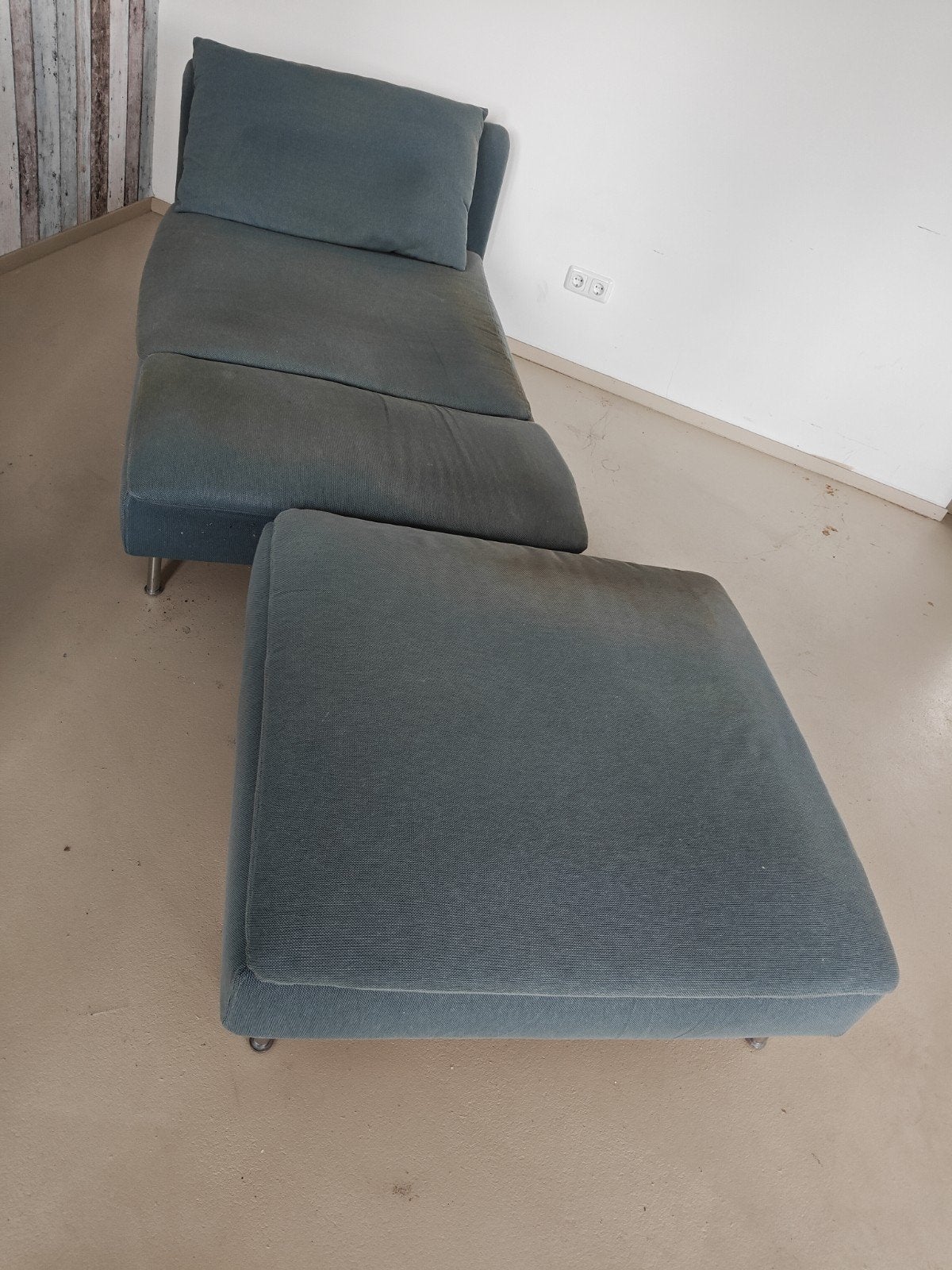 Chaisse longue Söderhamn met hocker - gratis, Ophalen, Gebruikt, 90 cm, Eenpersoons