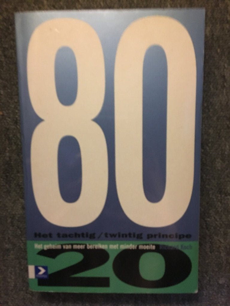 Het boek 80/20 principe ; door Richard Koch #Zelfhulp, Ophalen of Verzenden, Zo goed als nieuw, Richard Koch