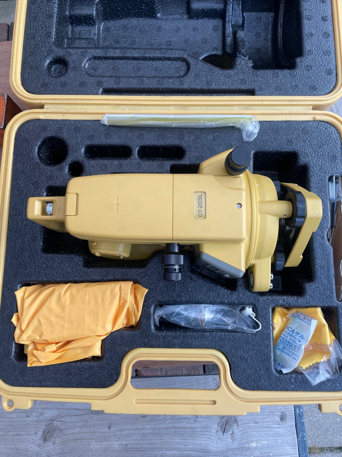 Theodoliet Topcon DT-200 & Waterpasinstrument AT-G4, Ophalen of Verzenden, Gebruikt, Overige meters