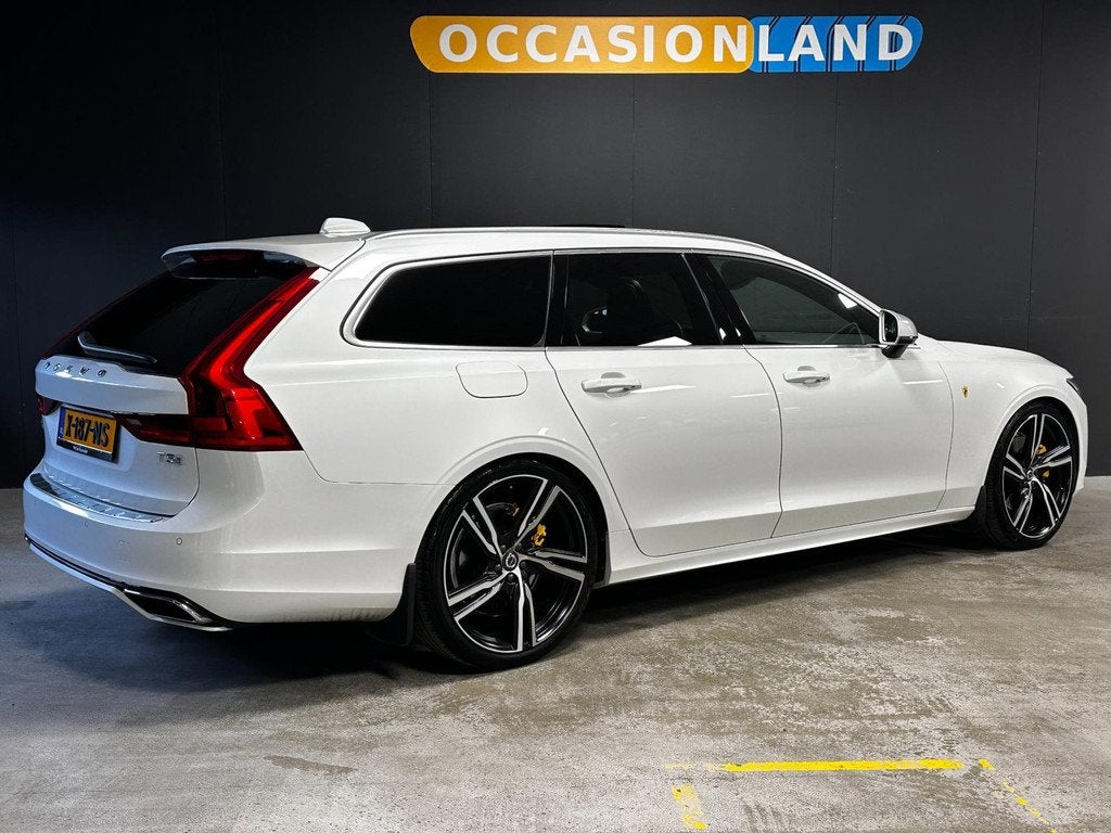 Volvo V90 2.0 T5 R-Design |PANO|HK|TREKH|LANE ASS|CARPLAY!, Auto's, Volvo, 15 km/l, 4 cilinders, 1969 cc, Wit