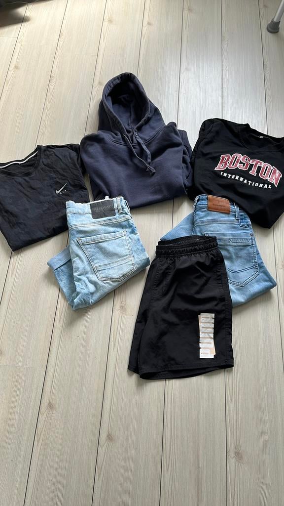 164 170 176 jongens pakket set zomer nike shirt korte broek, Ophalen of Verzenden, Gebruikt, Maat 170