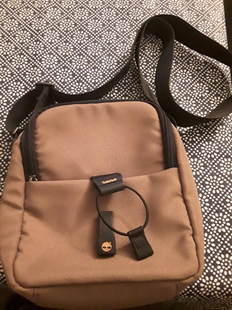 Timberland schoudertasje bruin, Ophalen of Verzenden, Zo goed als nieuw, Bruin, Overige merken