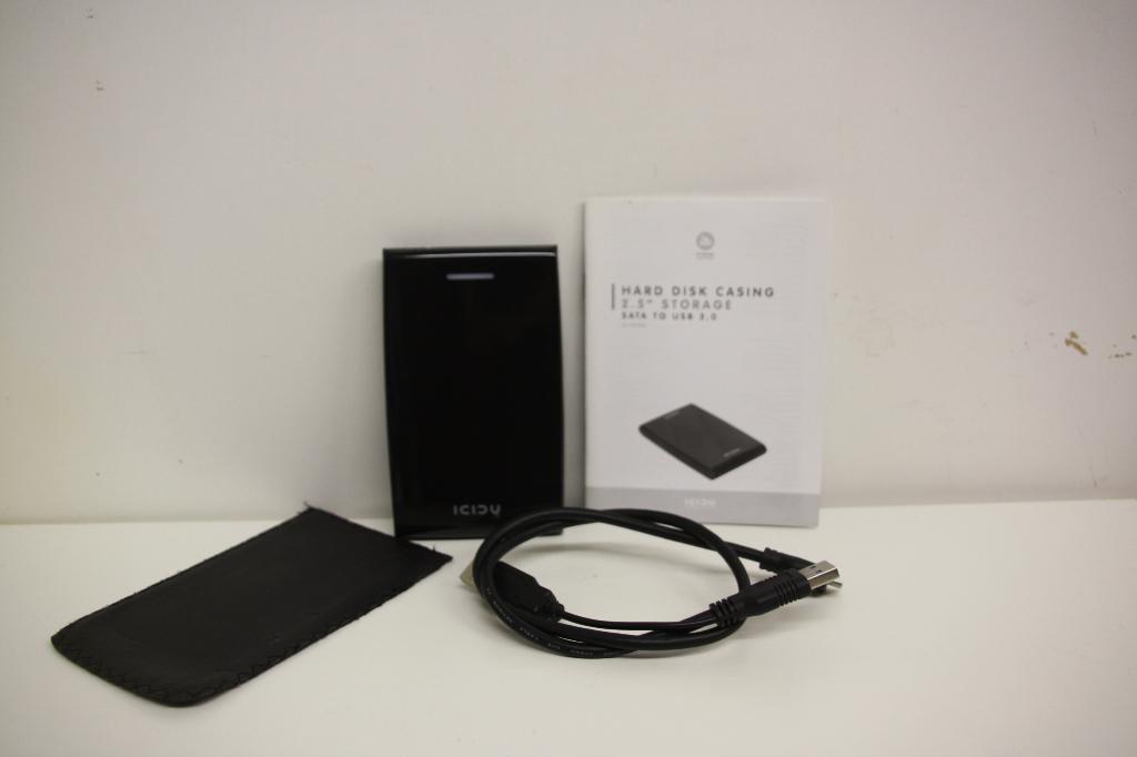 Icidu 2,5" Sata Externe behuizing USB, zwart. Nieuwstaat., Computers en Software, Harde schijven, Zo goed als nieuw, Laptop, Extern