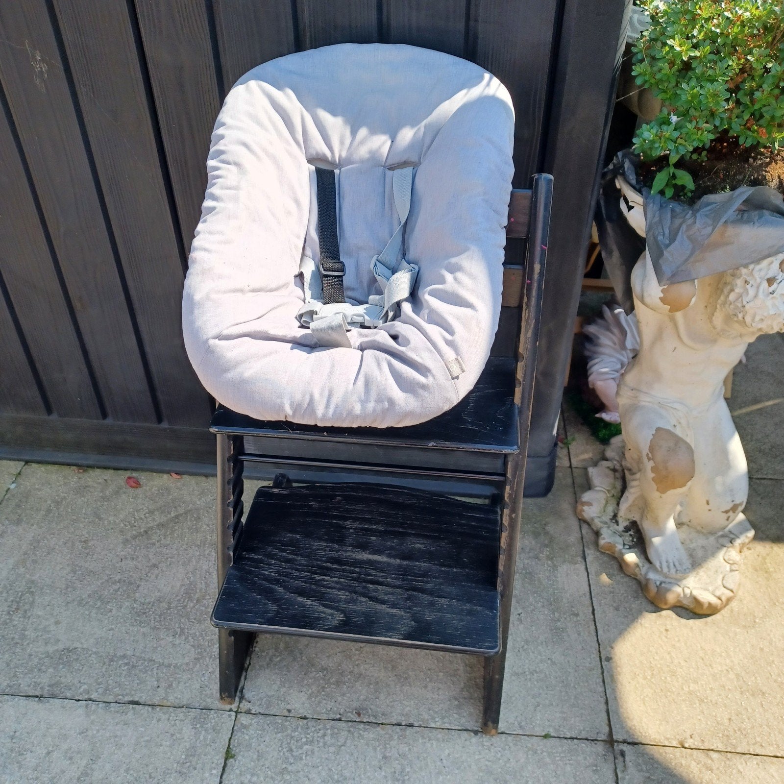 Stokke tripp trapp kinderstoel +newborn kuipje +babyset 110€, Ophalen, Gebruikt, Meegroeistoel