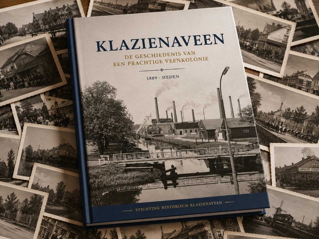 VOORVERKOOP - Boek Klazienaveen | 264 pagina’s & 625+ foto’s, Ophalen of Verzenden, 20e eeuw of later, Nieuw, Stichting Historisch Klazienaveen