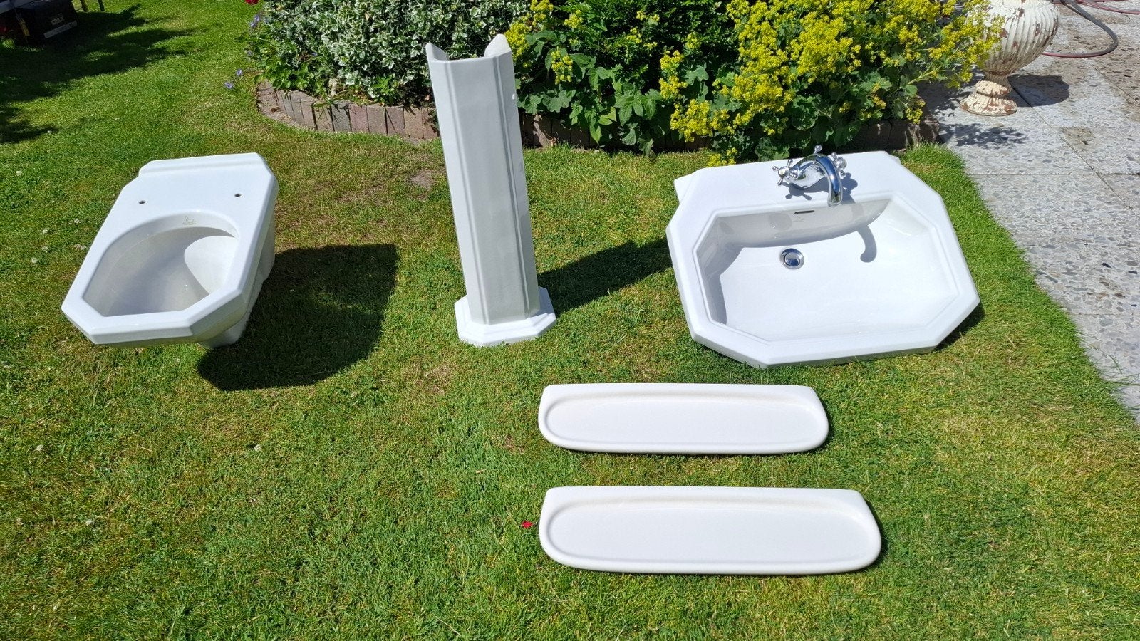 Wasbak SPHINX, toilet, 2x planchet, Doe-het-zelf en Verbouw, Sanitair, Wastafel, Ophalen