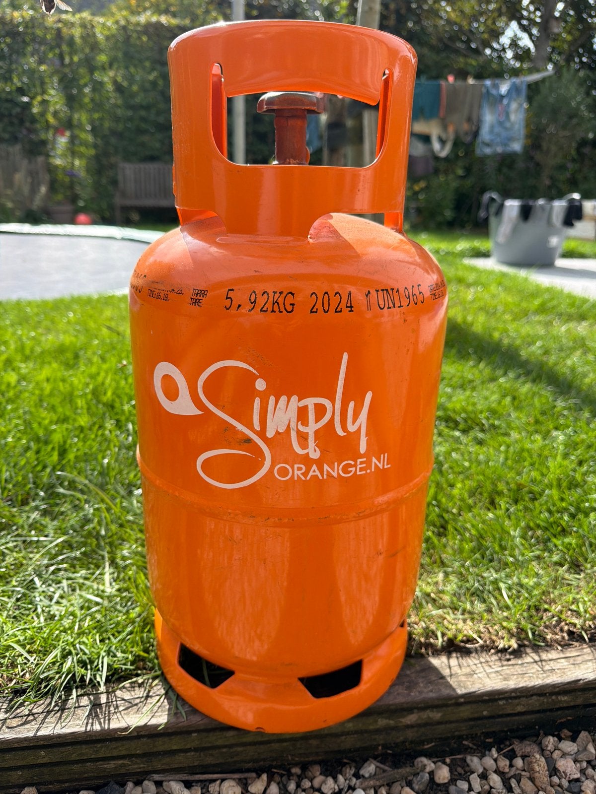 Simply Orange gasfles 5,92KG - Leeg, Ophalen, Gebruikt
