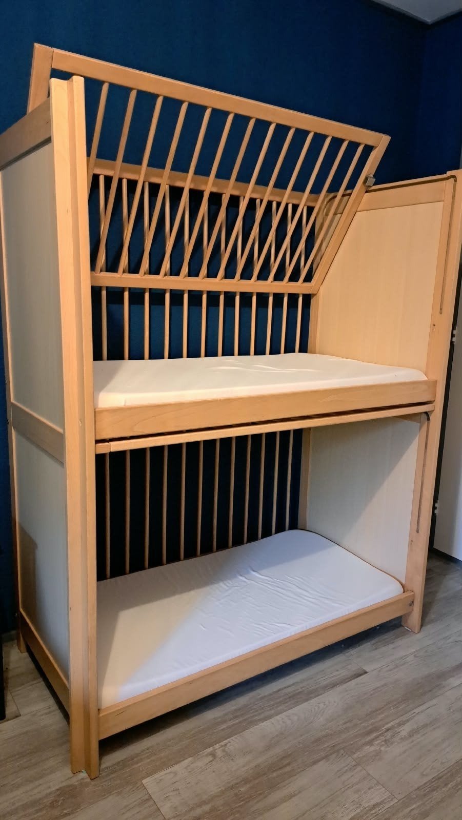 Stapelbed/ledikant voor baby's en peuters, Ophalen, Gebruikt, 160 tot 180 cm, Tweepersoons