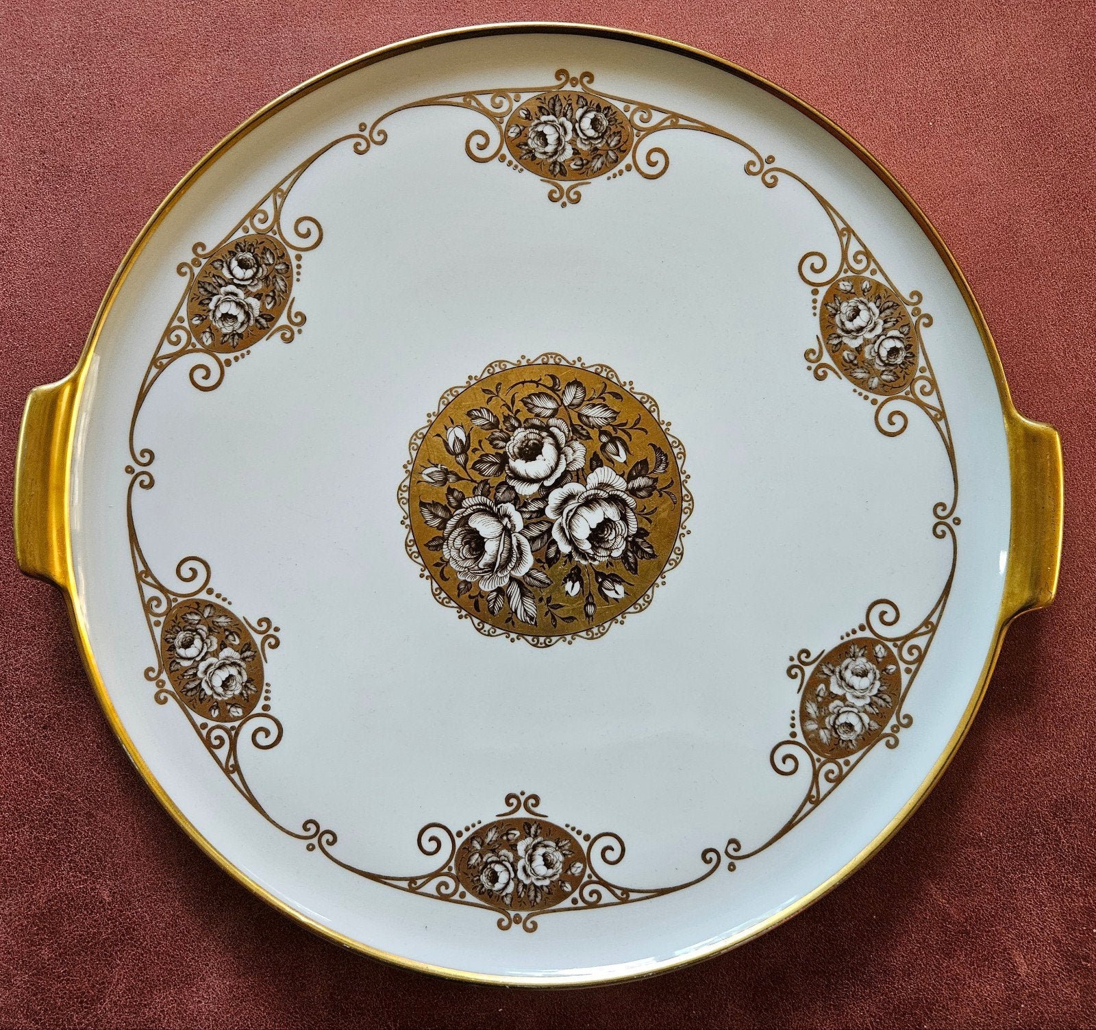 Vintage sierbord 34 cm doorsnee Alt Berlin ,Alka kunst €25, Verzenden