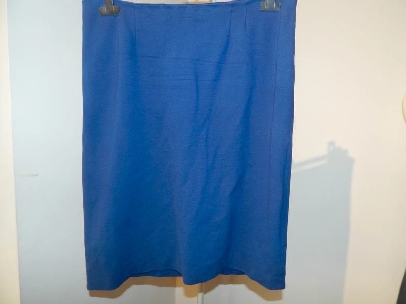 Missoni vorstelijk kobalt blauwe rok splitje achterkant IT44