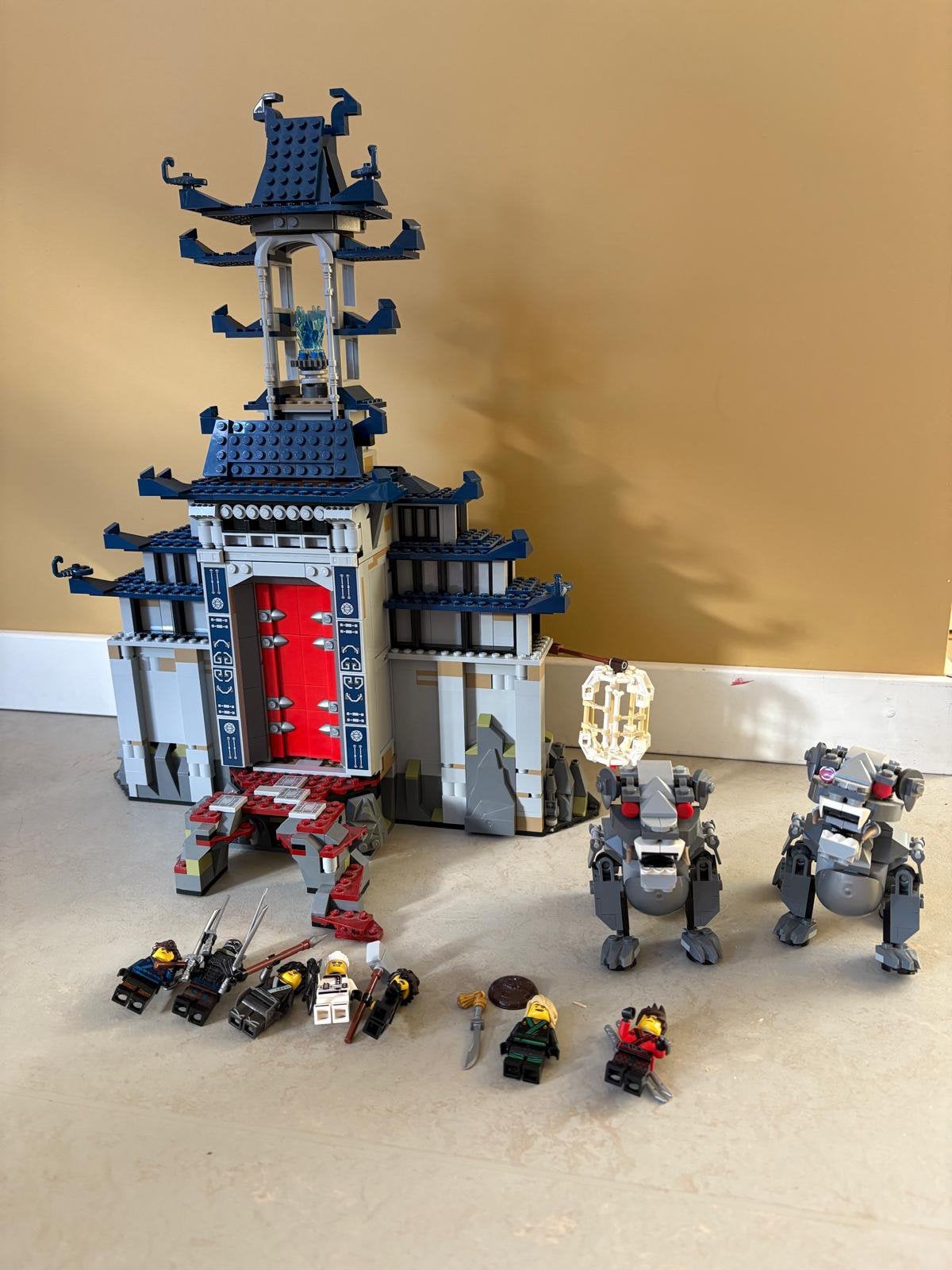70617 lego ninjago movie set temple, Kinderen en Baby's, Ophalen of Verzenden, Zo goed als nieuw