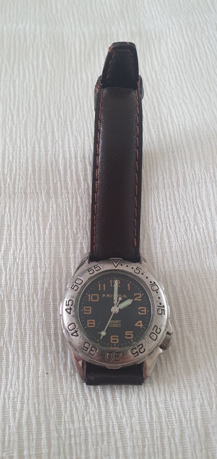 Prisma horloge - Sportief en robuust, Overige merken, Staal, Polshorloge, Ophalen of Verzenden