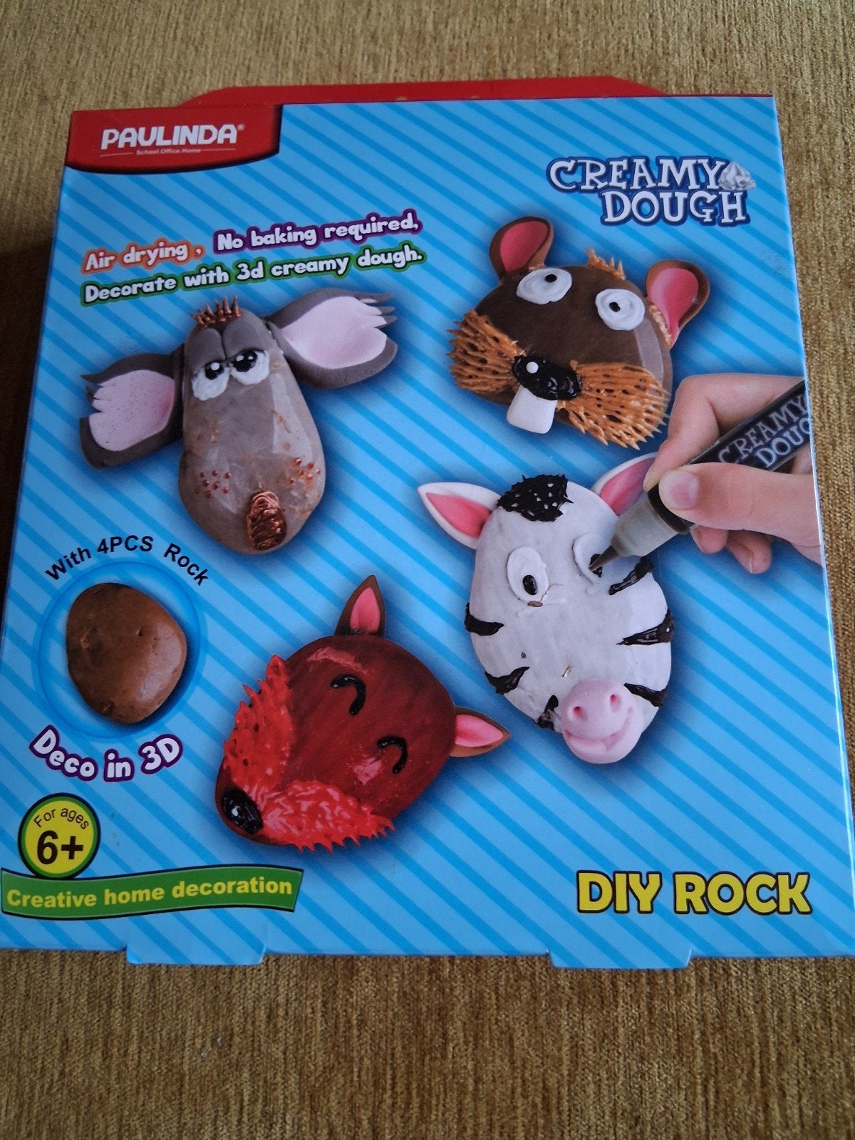 DIY Rock Decoratie Set - Knutselen met Creamy Dough, Ophalen of Verzenden, Nieuw, Knutselen