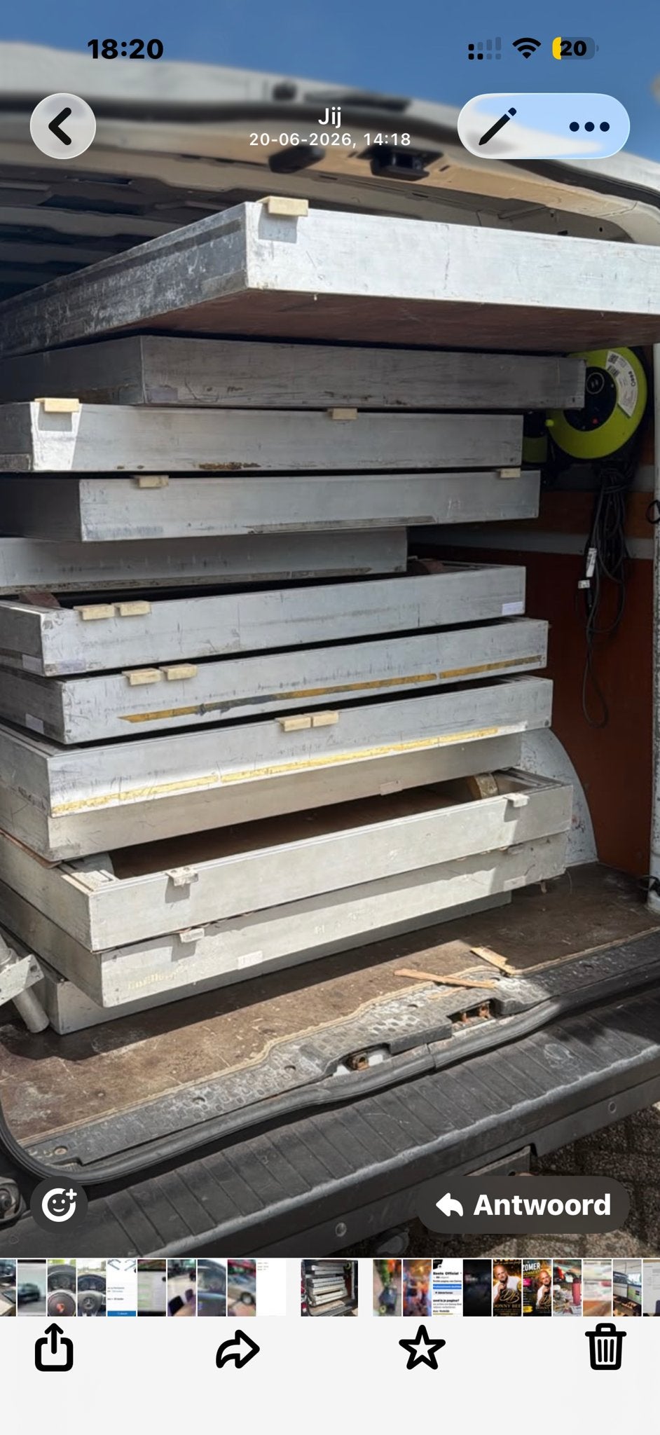 Podiumdelen met schaarpoten - 2x1m, verstelbare hoogte, Ophalen of Verzenden
