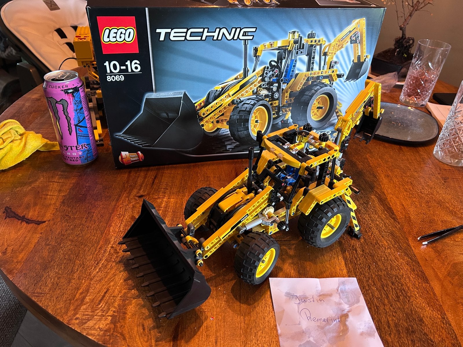 Lego Technic 8069 backhoe loader, Compleet, Lego, Ophalen of Verzenden, Zo goed als nieuw