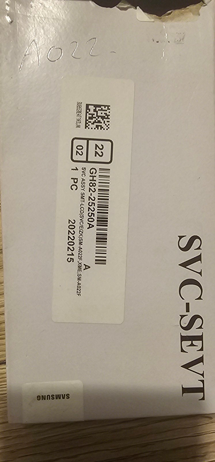 Samsung Galaxy A02S Scherm (SVC-SEVT GH82-25250A), Ophalen of Verzenden, Nieuw, Overige typen, Samsung