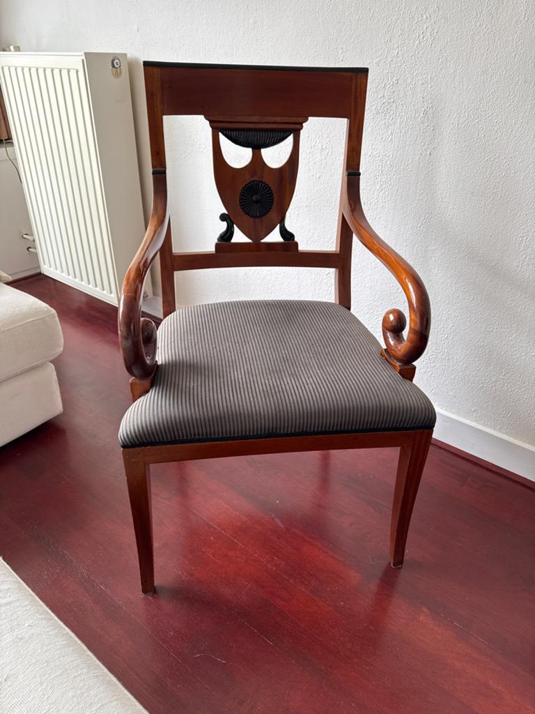 Antieke Empire Stijl Armstoel - Mahoniehout, Ophalen