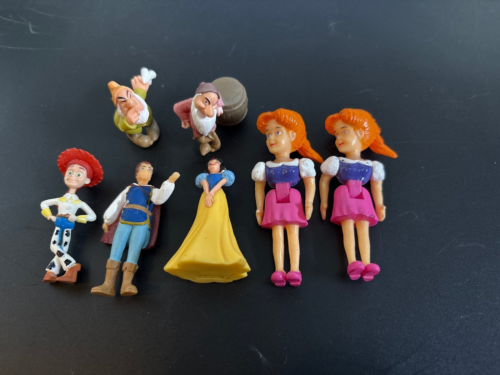Disney en Pixar figuren set - Sneeuwwitje, Woody, prins, Ophalen of Verzenden, Gebruikt