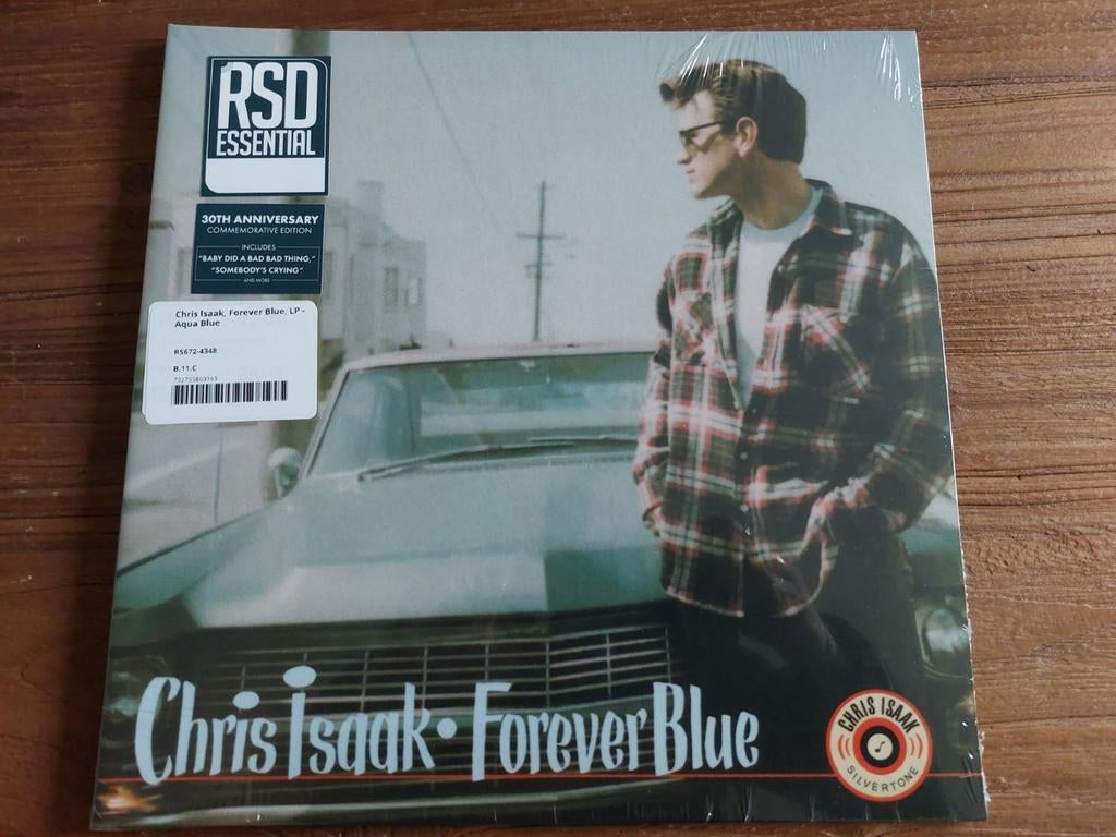 Chris Isaak Forever Blue LP Aqua Blue, Cd's en Dvd's, Vinyl | Pop, Nieuw in verpakking, 12 inch, Ophalen of Verzenden