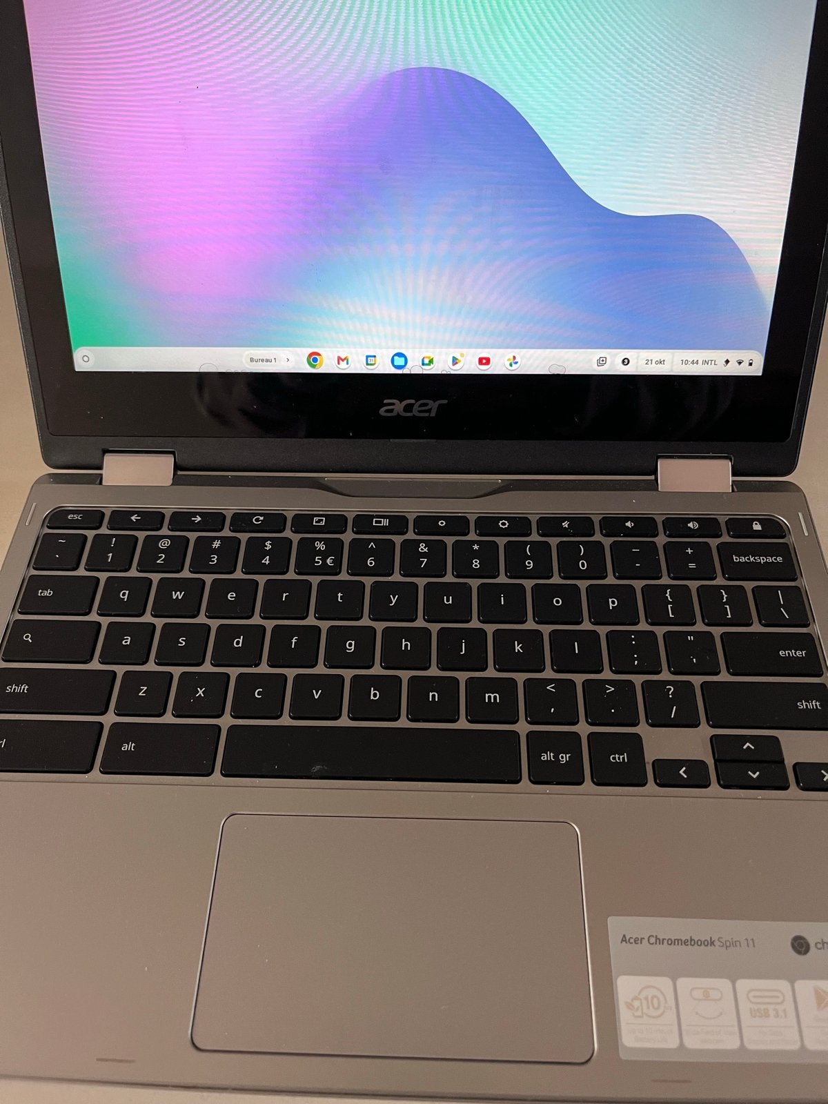 Acer Chromebook Spin 11 - Inclusief oplader, 4 GB of minder, Qwerty, Touchscreen, Ophalen of Verzenden
