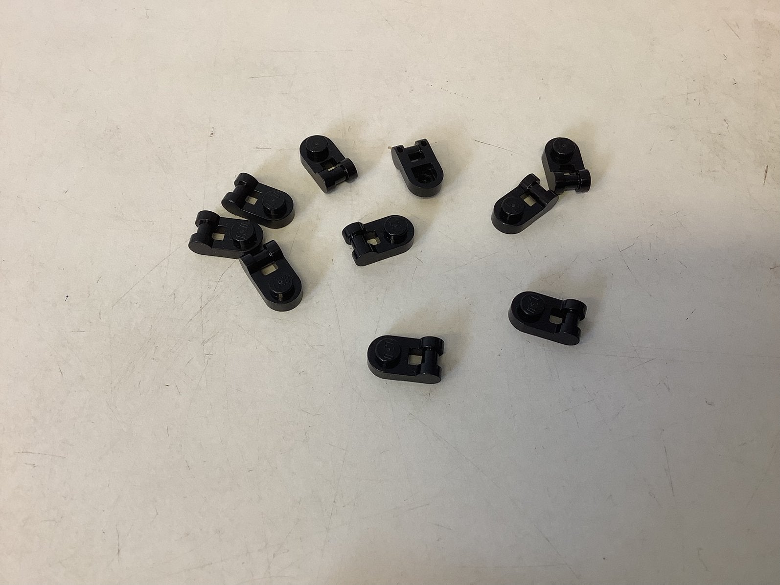 Lego plaat 1x1 rond met handvat zwart, Ophalen of Verzenden, Gebruikt, Losse stenen, Lego