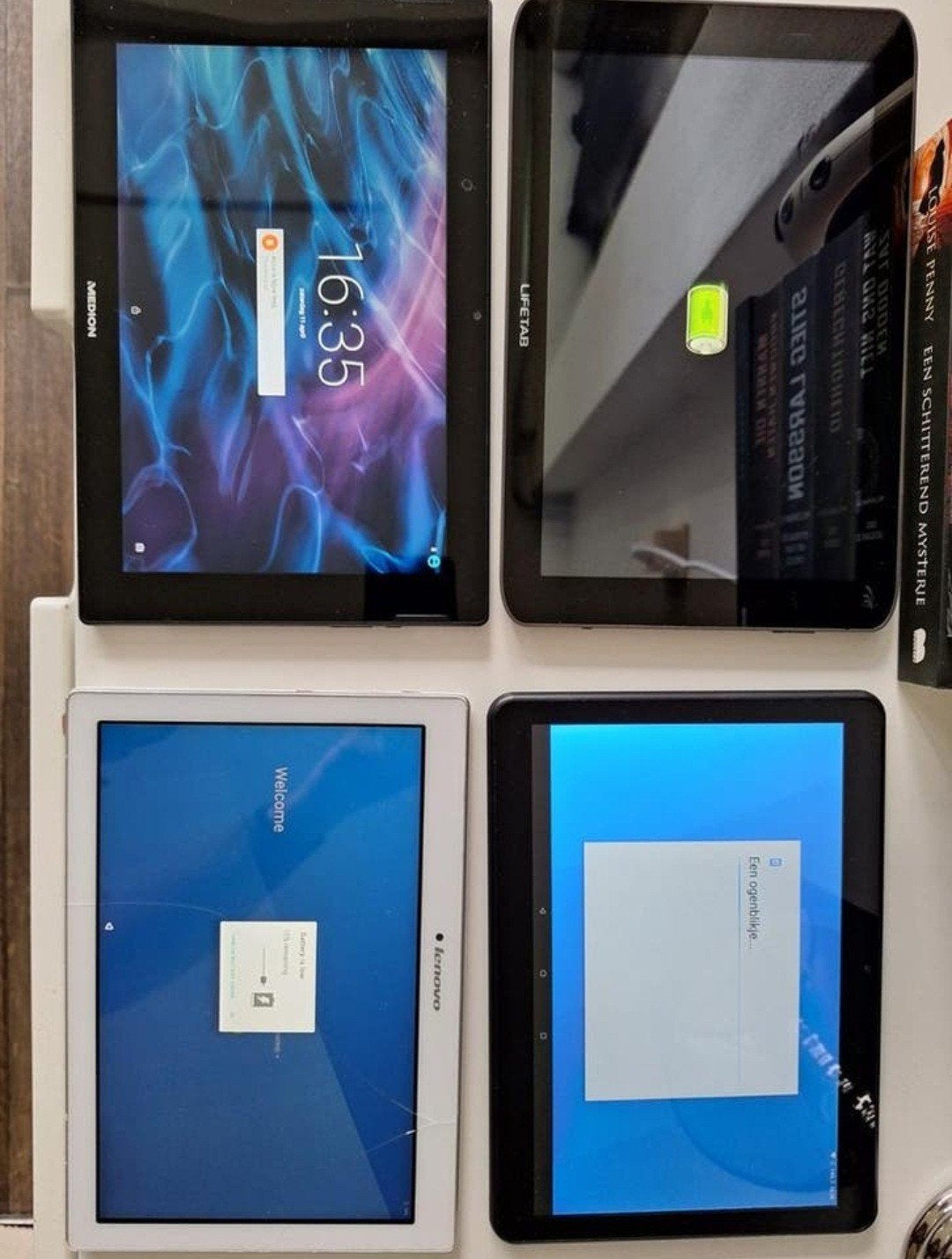 4 Android tablets - diverse staat, samen voor een prikkie, Ophalen of Verzenden, Gebruikt