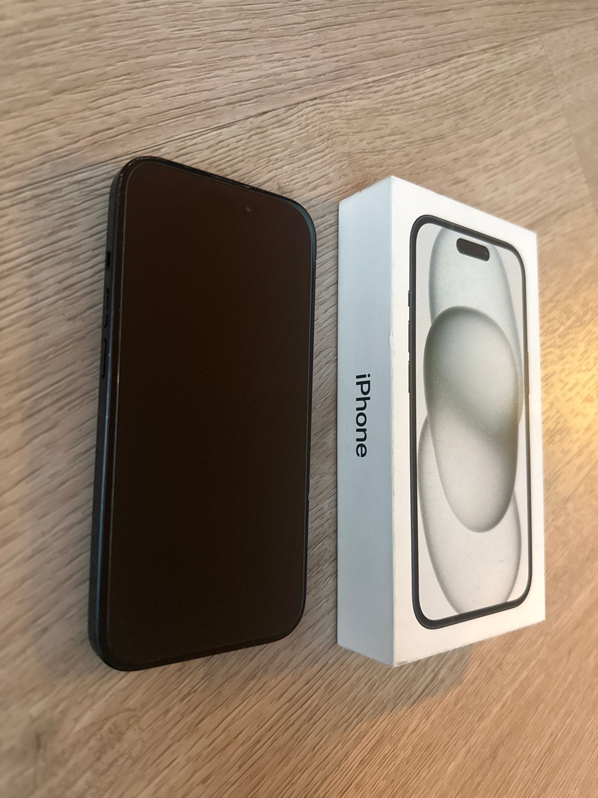 iPhone 15 Zwart 128GB - Krasvrij met glasplaat, Telecommunicatie, Ophalen, 128 GB, IPhone 15, Zwart