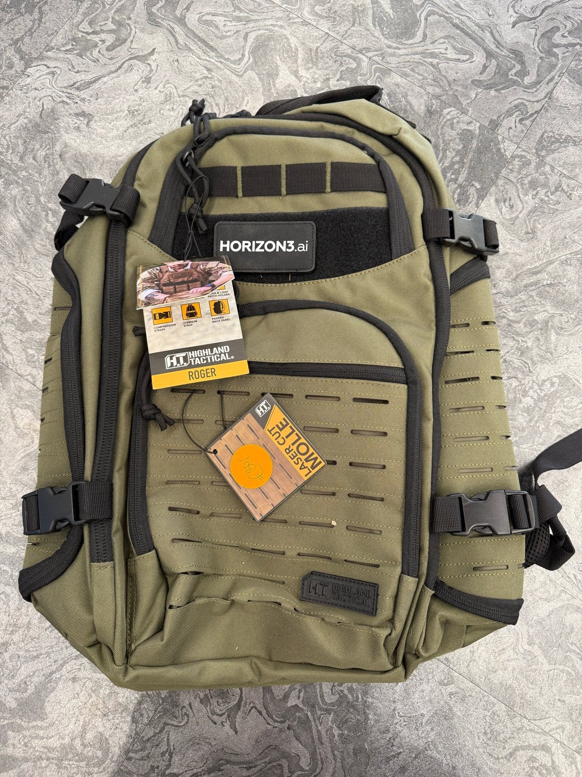 Highland Tactical Roger Rugzak - Nieuw met labels, 25 tot 40 cm, Nieuw, Ophalen of Verzenden, Trekking