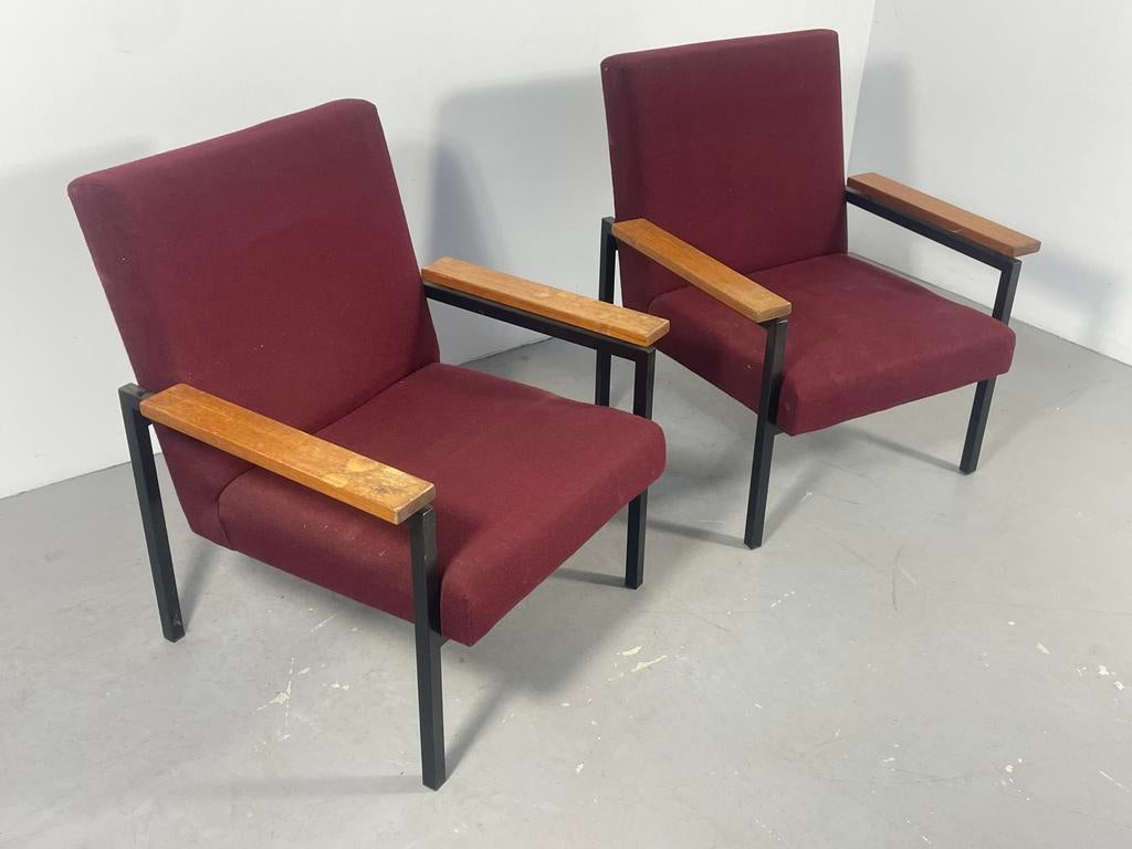 2x Gijs van der Sluis vintage fauteuils, Ophalen, Gebruikt, 75 tot 100 cm, X
