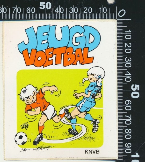 Sticker: KNVB - Jeugdvoetbal (1), Verzenden, Zo goed als nieuw, Sport