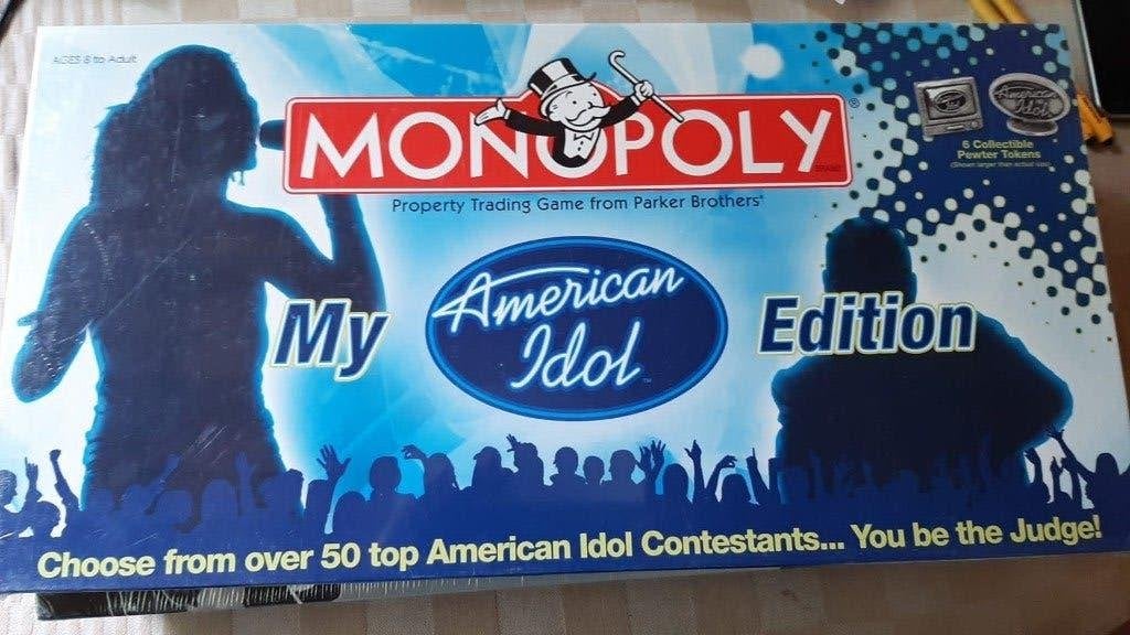 bordspel seal Monopoly My American Idol 2007 Monopolie, Een of twee spelers, Ophalen of Verzenden, Nieuw, Monopoly