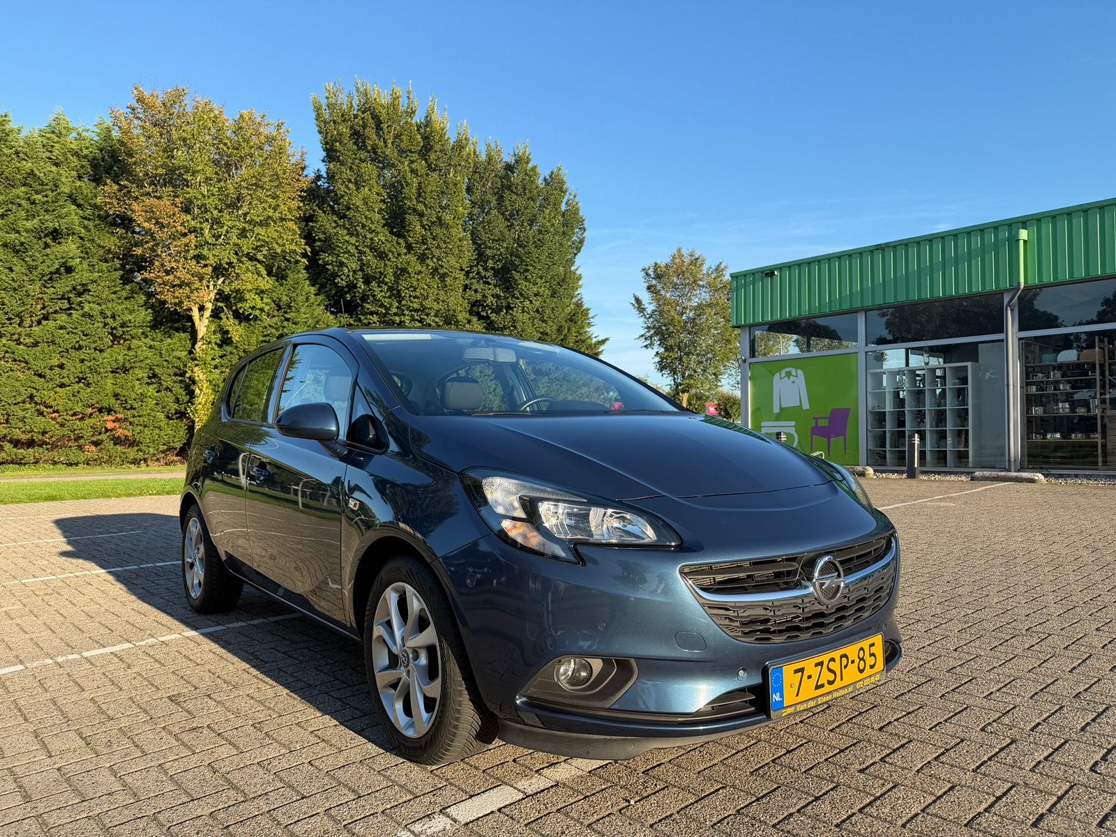 Opel Corsa 1.0T 66KW/90PK 5D 2015 Blauw, Voorwielaandrijving, Stof, Zwart, Blauw