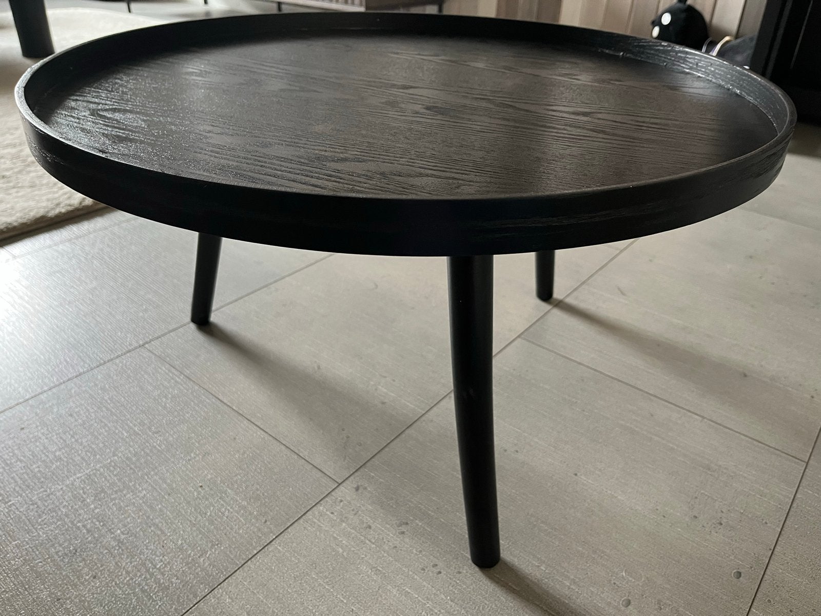 Woood bijzettafel Mesa maat L, Ophalen, Minder dan 45 cm, Rond, 55 tot 75 cm