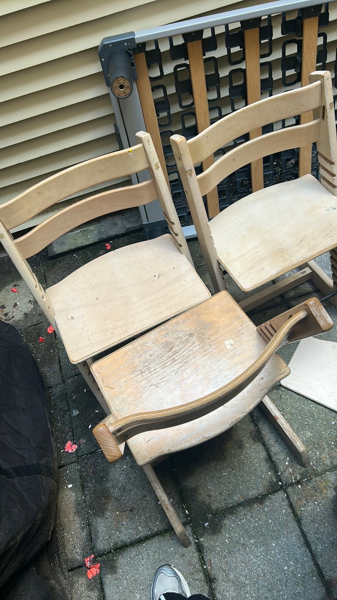 Stokke tripptrapp, Ophalen, Gebruikt, Meegroeistoel, Aanschuifbaar