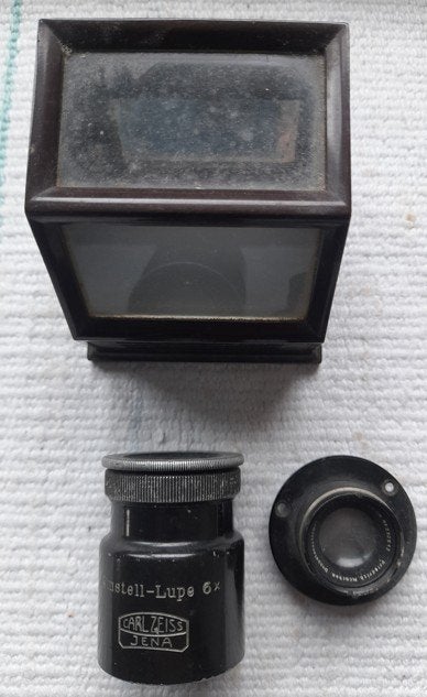 Loupe/oculair dia displayer, Ophalen, Gebruikt