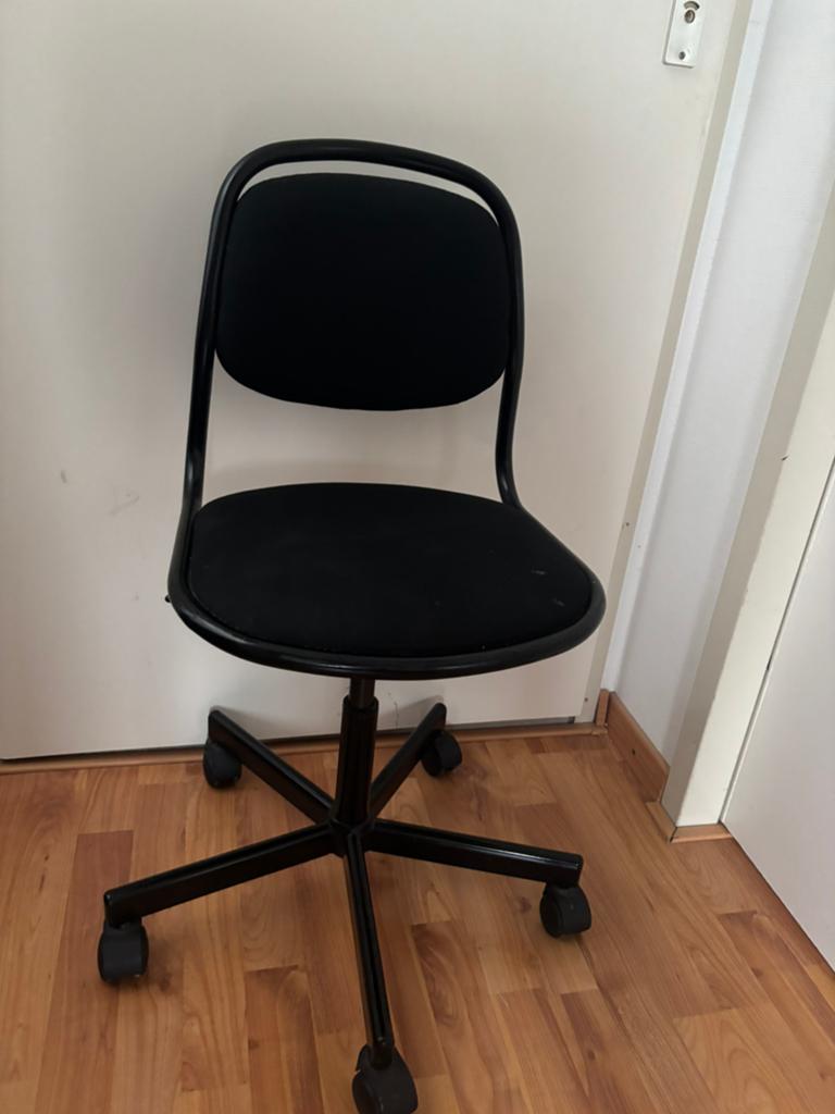 IKEA ÖRFJÄLL Bureaustoel zwart, Ophalen, Gebruikt, Zwart, Bureaustoel
