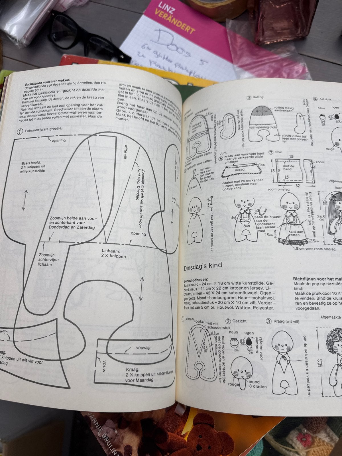 Het Nieuwe Poppenboek - Kyoko Yoneyama naaien, Ophalen of Verzenden, Gelezen, Poppen maken