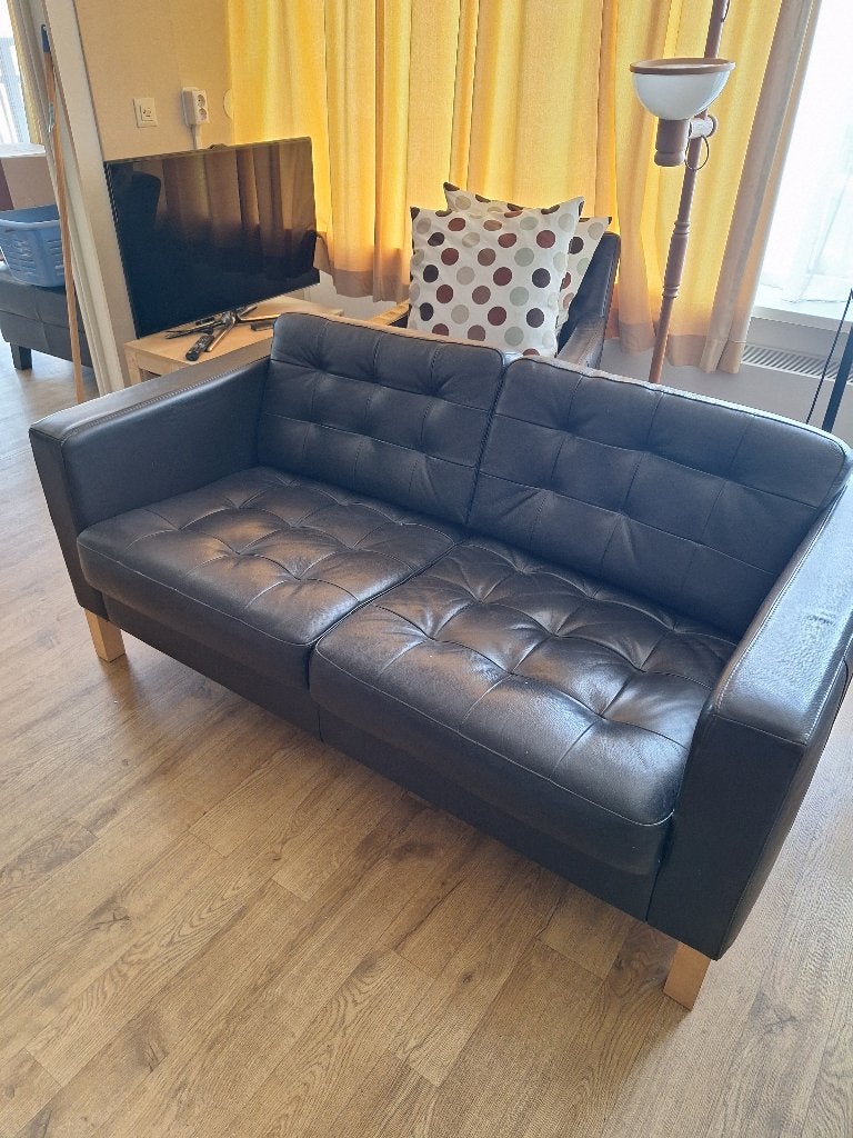bank, Huis en Inrichting, Banken | Bankstellen, Ophalen, Gebruikt, Minder dan 75 cm, Tweepersoons
