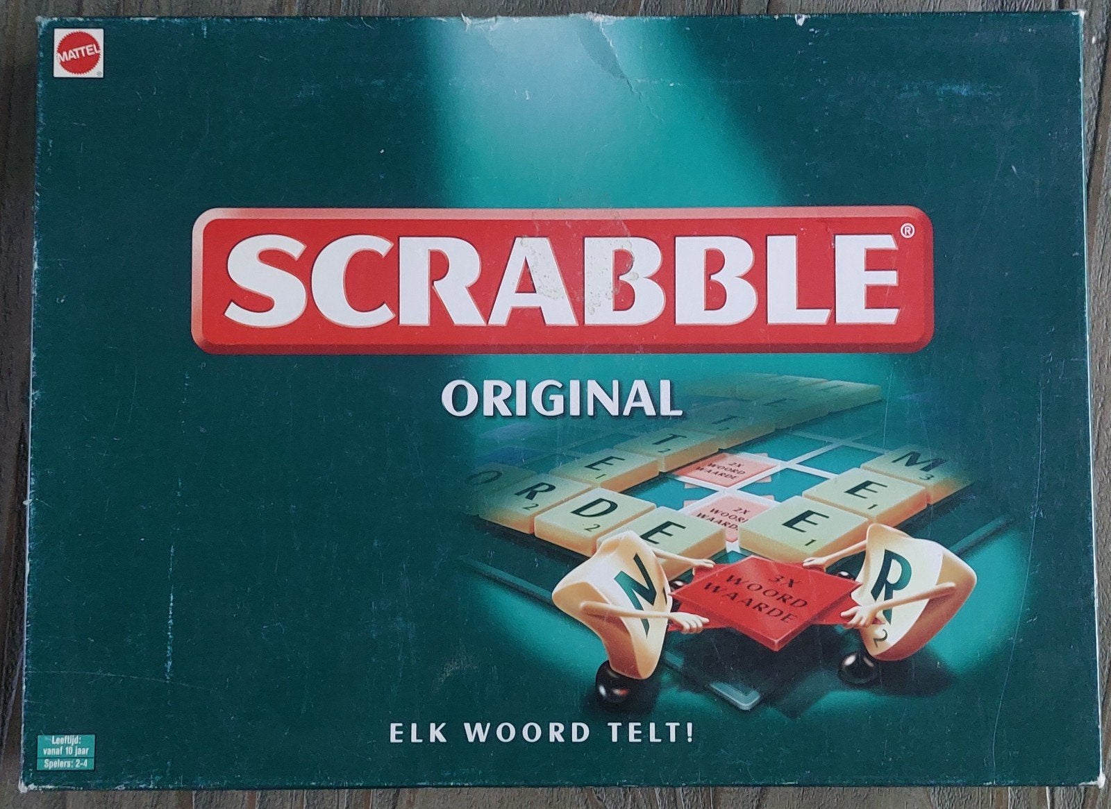 Scrabble Original Bordspel, Hobby en Vrije tijd, Gezelschapsspellen | Bordspellen, Een of twee spelers, Ophalen of Verzenden, Gebruikt