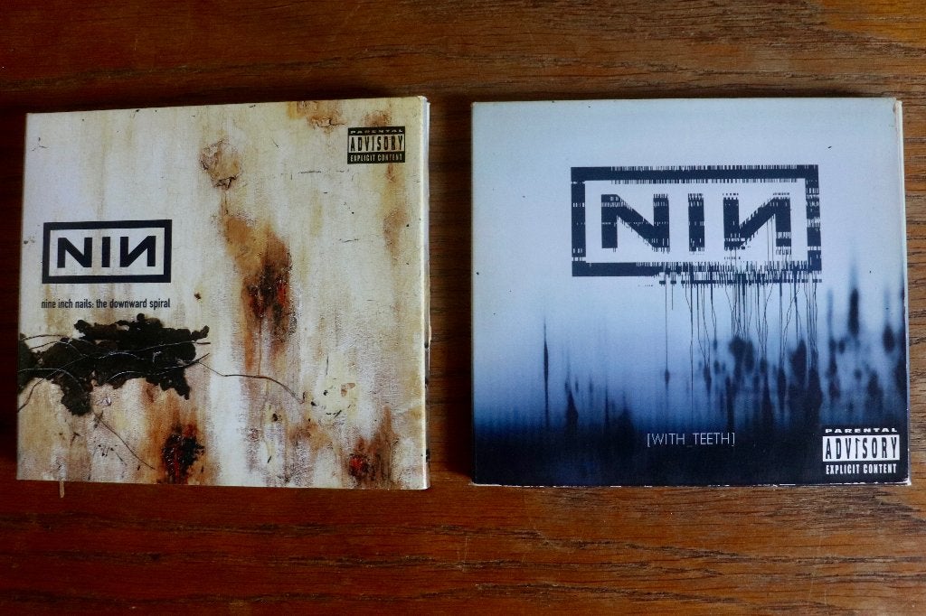 2 x cd Nine Inch Nails - With Theeth & The Downward Spiral, Cd's en Dvd's, Ophalen of Verzenden, Zo goed als nieuw, Rock, Album