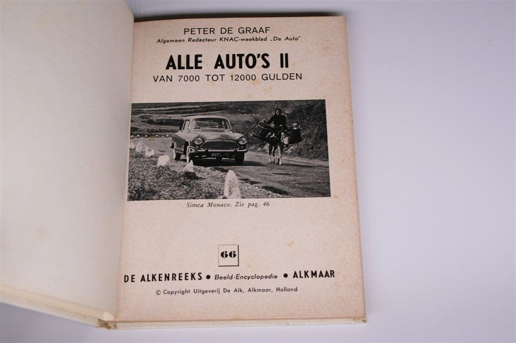 Auto\'s van ƒ7000-ƒ12000 — Alkenreeks Nr. 66 [Vintage 1962], Boeken, Auto's | Boeken, Ophalen of Verzenden, Gelezen, Algemeen