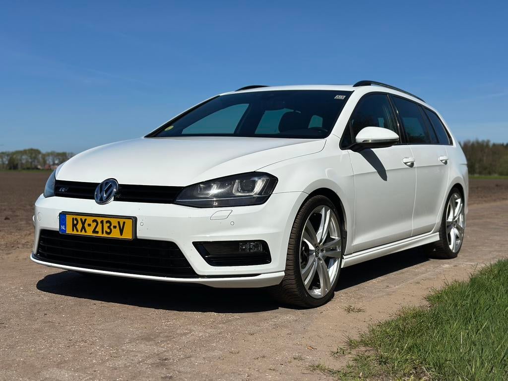 Volkswagen Golf 2.0 TDI 2016 | Uniek | R-Line | Nieuwe Apk, Auto's, 4 cilinders, Wit, Stationwagon, Diesel