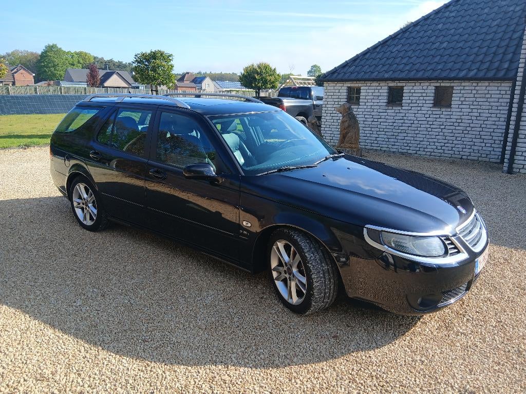 Saab 9-5 Estate 2.3 Turbo Grifin Aero, Auto's, Saab, Voorwielaandrijving, Zwart, 4 cilinders, 2290 cc