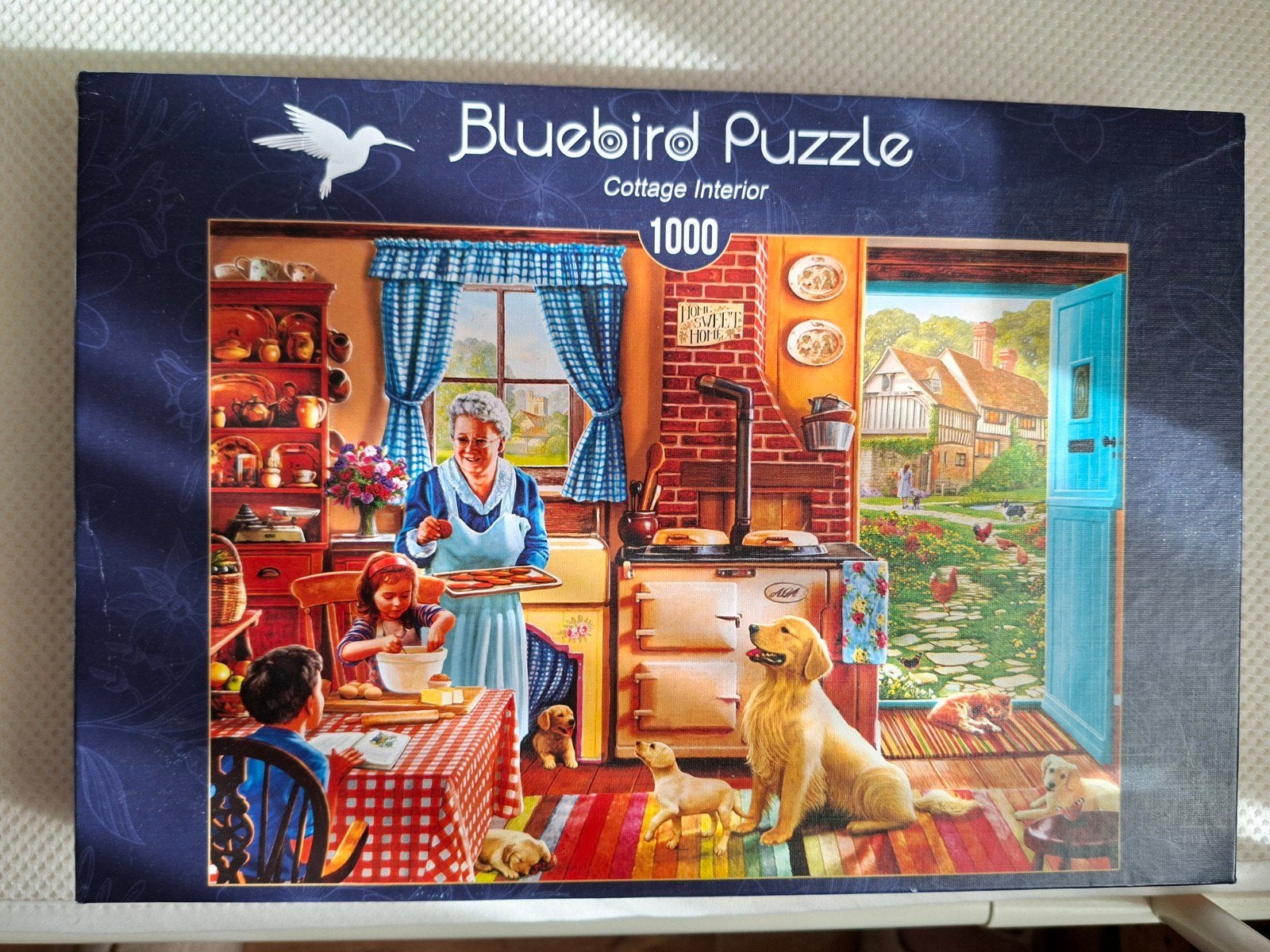 Bluebird Puzzle Cottage Interior 1000 stukjes, Ophalen of Verzenden, 500 t/m 1500 stukjes, Zo goed als nieuw, Legpuzzel