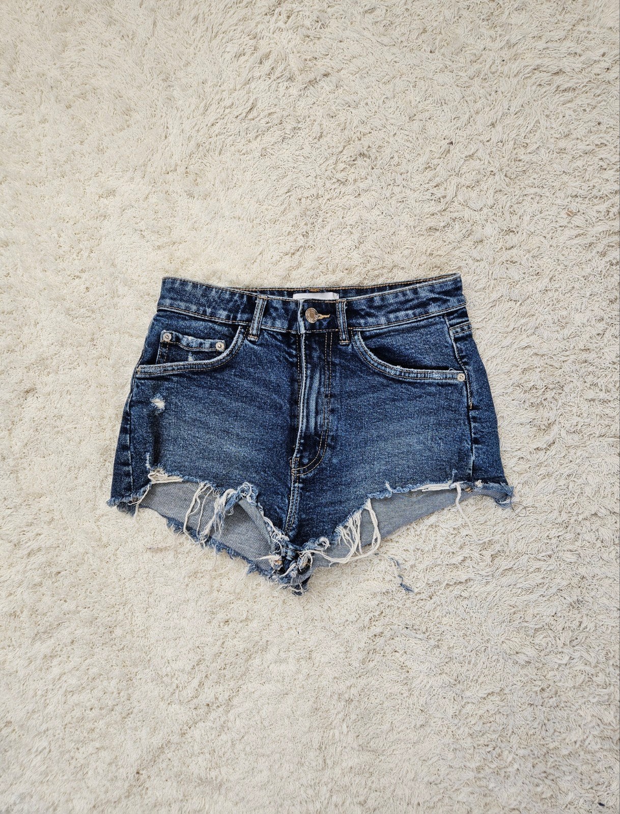 Zara denim shorts maat 36 (S), Kleding | Dames, Kort, Blauw, Zara, Ophalen of Verzenden