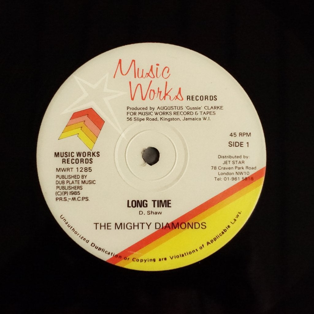 Mighty Diamonds - Long Time / Soup-Up-Stars - Reggae 12", Ophalen of Verzenden, 12 inch, Overige typen, Beschermende buitenhoes