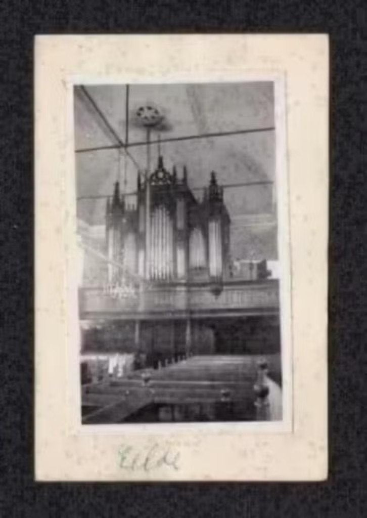 Foto Eelde Drenthe Interieur Kerk Orgel., Foto, Ophalen of Verzenden, Zo goed als nieuw, 1940 tot 1960